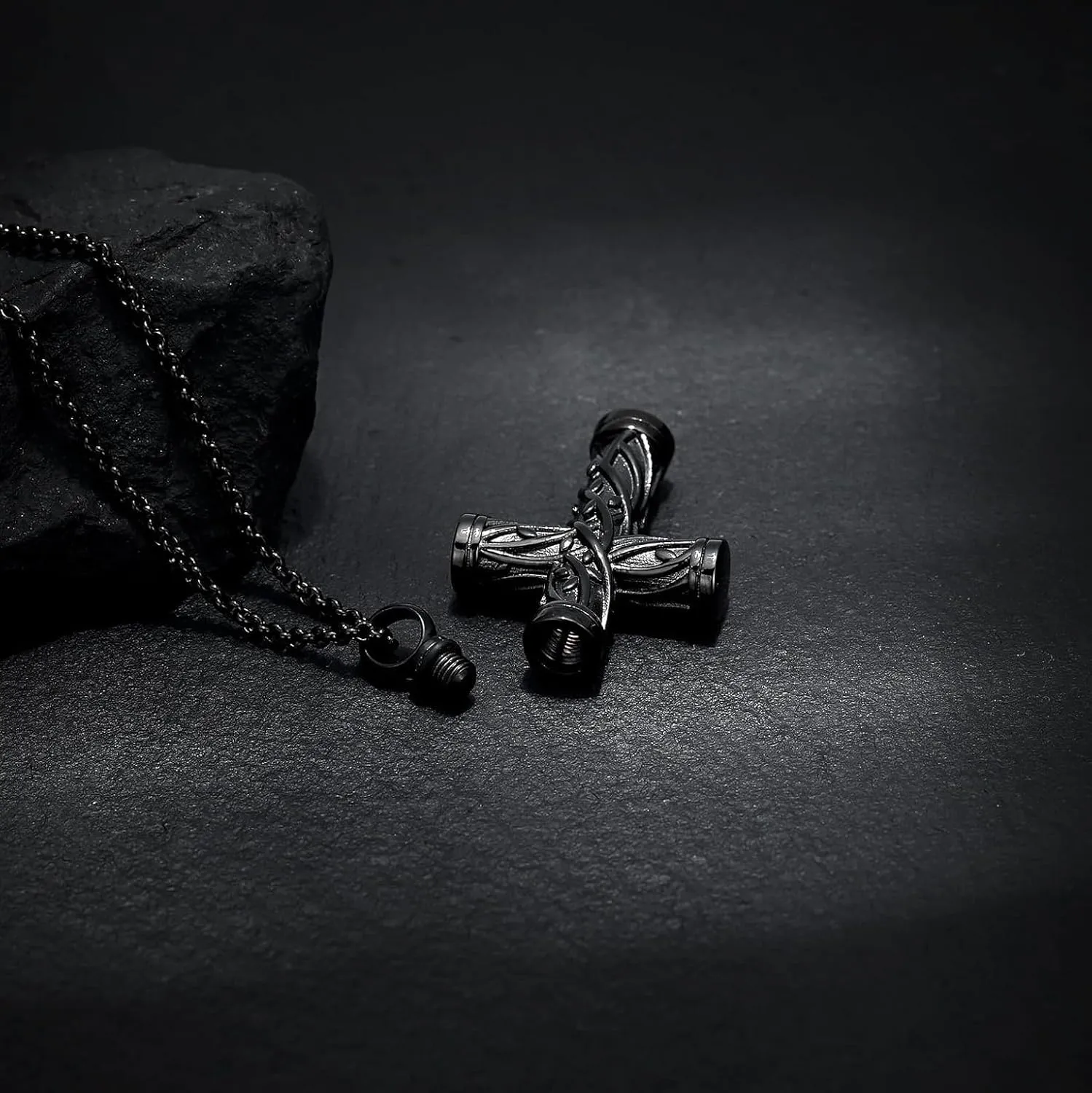 zeqingjw Urn Necklaces for Ashes Tree of Life Cross Cremation Jewelry for Men Women Ashes Pendant for Human Pet Memorial Ash Jewelry
