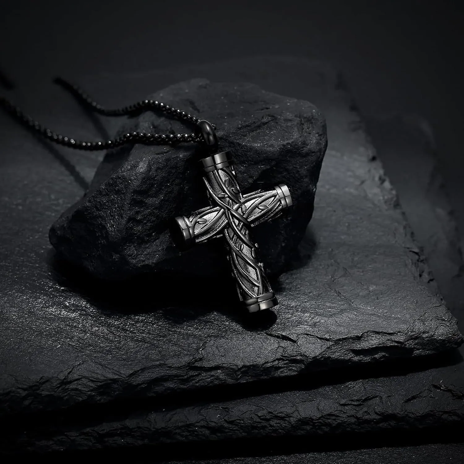 zeqingjw Urn Necklaces for Ashes Tree of Life Cross Cremation Jewelry for Men Women Ashes Pendant for Human Pet Memorial Ash Jewelry