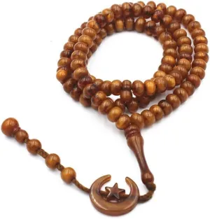 zuoshini 99 Muslim Prayer Beads, Islamic Prayer Beads, Arabic Bracelets, Eid al-Fitr Gifts for Women Men, 2 Colors